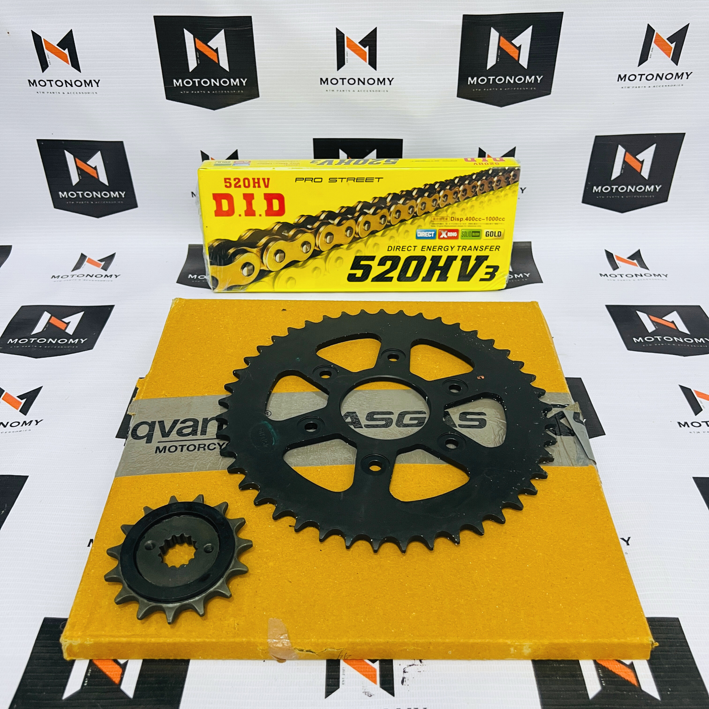 Sprockets & Chain - DID Gold Kit for Duke/RC/Adv