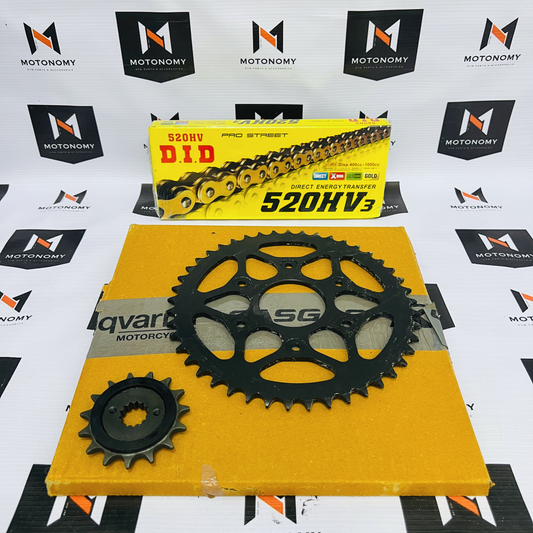 Sprockets & Chain - DID Gold Kit for Duke/RC/Adv