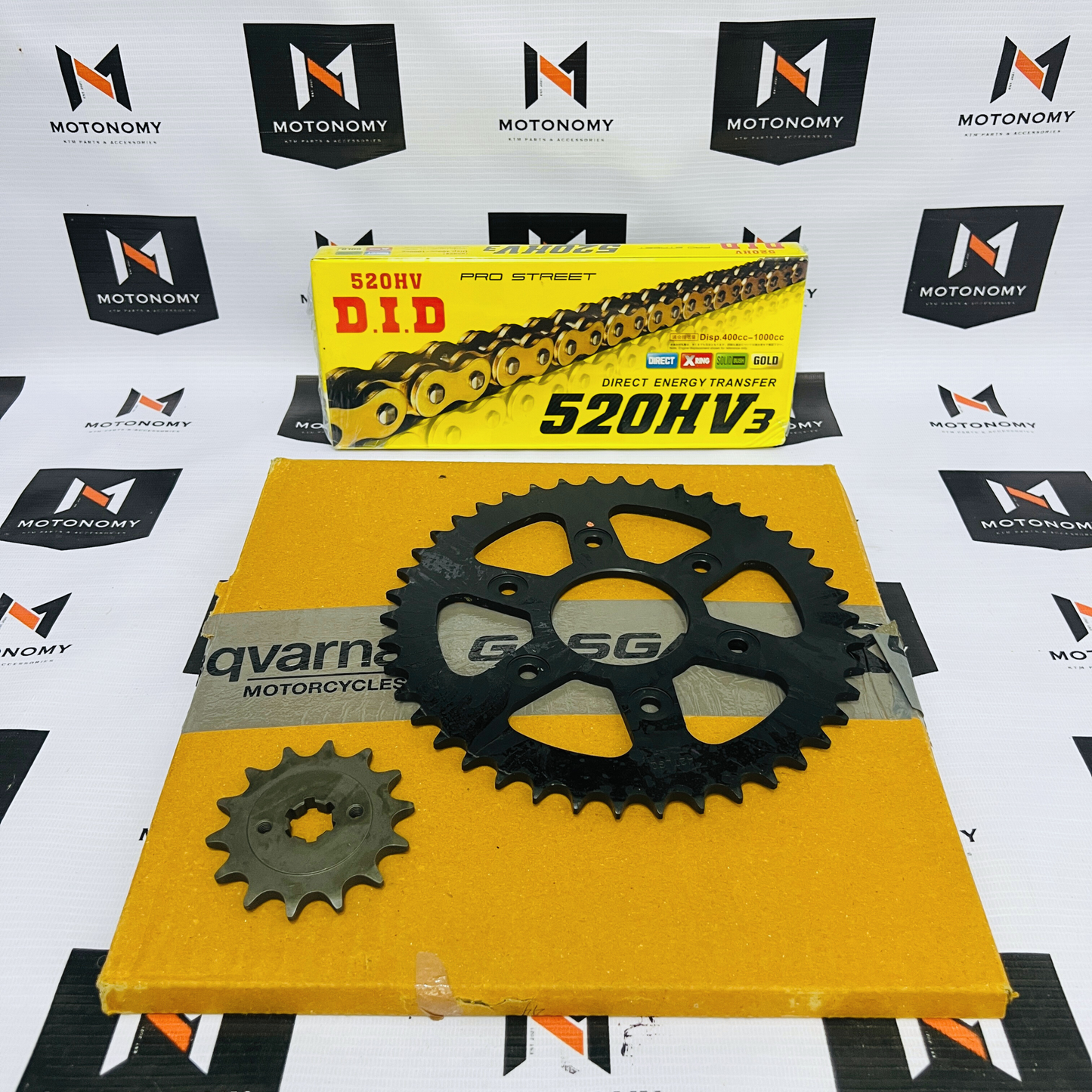 Sprockets & Chain - DID Gold Kit for Duke/RC/Adv